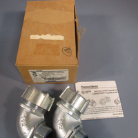 Thomas & Betts 11/2" 90 Degree Steel Insulated Liquid Tight Connector 5356