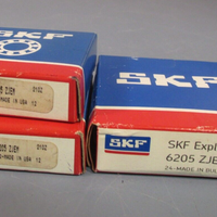 Lot of three SKF Groove Ball Bearing 6205ZJEM