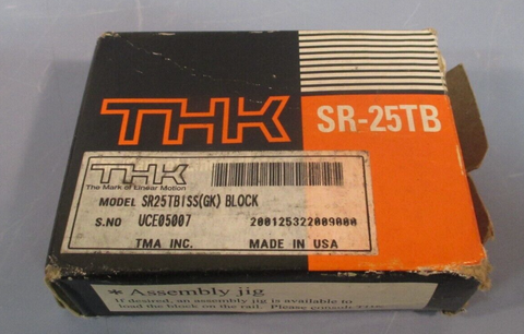 THK SR25TB BEARING BLOCK LINEAR GUIDE MODEL# SR25TB1SS(GK)