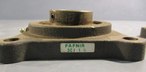 Fafnir T40108 SCJ 1 1/2  Square Four Bolt Flange Bearing 1-1/2" Bore (Lot of 2)
