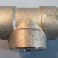 EN EA182 A182 Stainless Tee F316L/316 3M B16 1" x 1/2" NWOB
