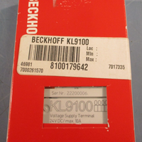 Beckhoff KL9100 Voltage Supply Terminal, 24V DC 10A