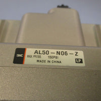 SMC PNEUMATIC LUBRICATOR MAX PRESS. 150 PSI AL50N06Z