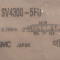 SMC SV43005FU Solenoid Valve SV4000 Series 0.20.6 Mpa 4/5 Port