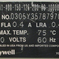 Honeywell Herculine 2000 Actuator 2001400150126200001000001000 120V