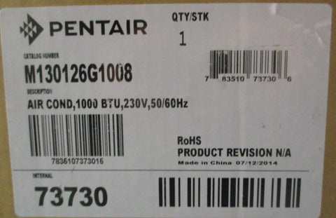Pentair M130126G1008 Air Conditioner 1000 BTU 230V 50/60HZ Factory Sealed