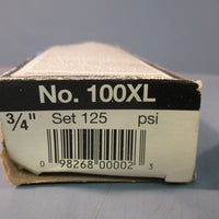 Watts 100XL 3/4" Temperature & Pressure Relief Valve 125 Psi 210 F Max, Bronze