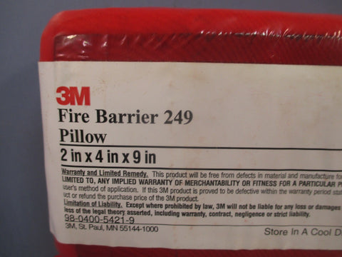 Lot of (5) 3M Fire Barrier Pillows FB249 Small 2 in x 4 in x 9 in 98040054219