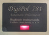 Rudolph Instruments Digipol 781 Automatic Polarimeter DP781 Nova Ser w/ Manual