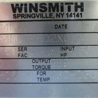 Winsmith 924MDTE Gearbox 924MDTE502X0FA 40:1 1750RPM .86HP 11/4" Shaft Dia.