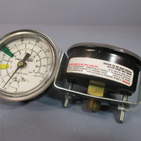 LOT OF 2 PNEUMATECH VACUMM GAUGE 30 IN HG, 0 TO 160 PSIG 9046-01