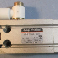 SMC ZCDUKC1610D Compact Cylinder 16mm Bore 10mm Stroke 100psi Max