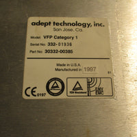 Adept Technology 30332-00385 VFP Category 1 Operator Control Panel 10332-00385