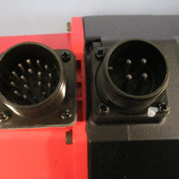 Fanuc A06B0128B577#7076 AC Servo Motor a6/3000 1.4 kW, 114 V Motor NWOB