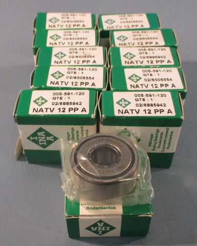 INA NATV12-PP-A Needle Roller Bearing 32mm x 12mm x 15mm (Lot of 11)