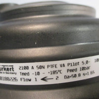 Burkert Type 2100 Angled Pneumatic Actuated Valve 5.010bar Kv 55 W3YMN 00188226