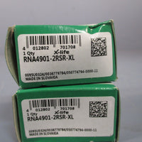 LOT OF 2 INA NEEDLE ROLLER BEARING RNA49012RSRXL