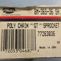 Gates 8M36S36 SH Poly Chain GT Sprocket 36 Teeth 4" Length 23/4" Width