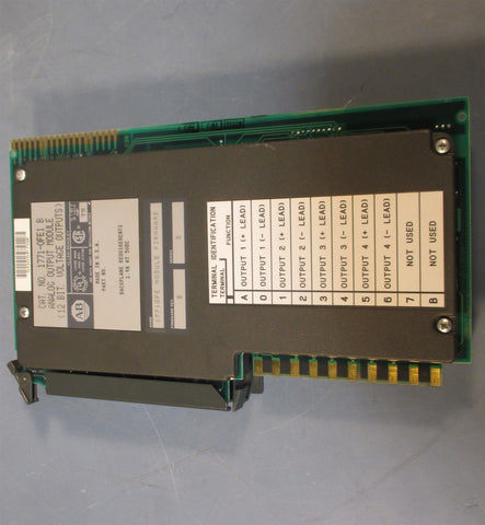 Allen Bradley 1771-OFE1 Series B Analog Output Module Firm Rev B Used