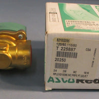 ASCO RedHat 8210G095 Solenoid Valve 3/4" NPT 12/110V 60/60Hz 150PSI