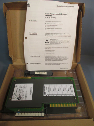 ALLENBRADLEY FAST RESPONSE DC INPUT MODULE SER. A 1771IT