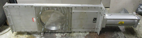Salina Vortex M600x141/2M Gate Valve 14" w/ DAC60ABM Pneumatic Cylinder