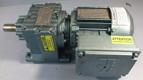 Sew Eurodrive R27DT71D4-KS Gearmotor DFT71D4-KS 1700RPM .5HP 39.25:1 1" Shaft Di