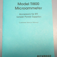 Richmond TI800 Microammeter Accessory for RTI Ionizer Power Supplies