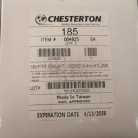 Chesterton 004825 Joint Sealant PTFE 185 1/4" x 50' Form in Place Gasketing