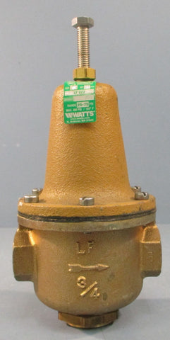 Watts 3/4: LF 223 Water Pressure Reducing Valve 25-75 PSI Range 300PSI Max