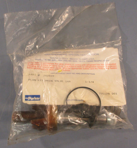 Parker 202039 Plug Kit Main Valve S4A 1-1/4" Factory Sealed NOS