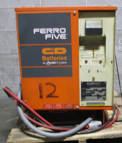C&D Batteries  Ferro Five FR6CE450 12V Forklift Battery Charger 95Amp 6 Cells