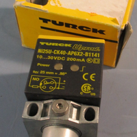 TURCK NI25U-CK40-AP6X2-B1141 10..30V 20mA INDUCTIVE PROXIMITY SWITCH