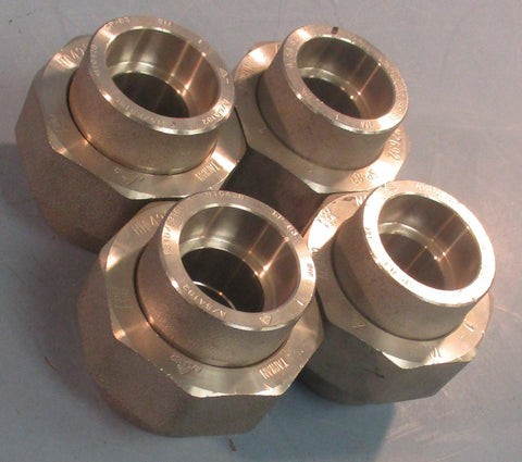 Unbranded SP-83 Threaded Union Pipe Coupling A/SA182 1" Pipe Size 3M Lot of 4
