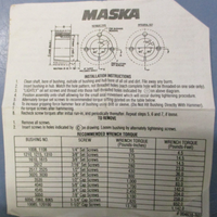 Maska 3020X2 Taper Lock Bushing 2" Bore