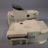 Lot of 2 Allen Bradley Fuse Holder 60A 1P 110-600V w/Indicator 1492-FB1J60-L