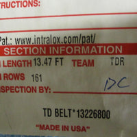Intralox Thermodrive Series 8026 Conveyor Belt Flat Top E 13.47' L x 33" W