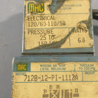 Mac Valves Inc 712B12PI111BA Solenoid Valve 6.8W 110120 VAC 25150 PSI