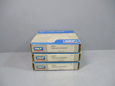 SKF 71920ACE/HCP4ATBTF Super-Precision Bearing Set of 3