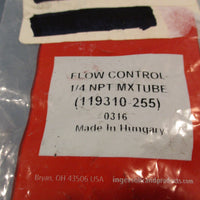 ARO Air Flow Control, 150 PSI, 1/4 NPT MX TUBE, DAMS FLOW CONTROL 119310255