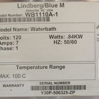 Lindberg Blue WB1110A1 Waterbath Parts/Repair Makes Loud Screeching Noise