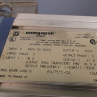 SQUARE D OMEGAPAK AC DRIVE CLASS 8803 7.5 HP 460VAC TYPE P00CO4G