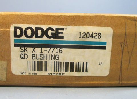 Dodge 120428 SK x 17/16 QD Bushing No Accessories NOS