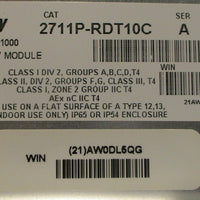 Allen Bradley 2711PT10C4D2 Ser A Panelview Plus 100 Assembled Terminal