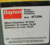 Dayton 4C129A High Pressure Belt Drive Blower 10-9/16" Wheel Diameter 3350CFM