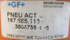 Georg Fischer GF Diastar 167.685.113 Pneumatic Actuated Diaphragm Valve 11/16"