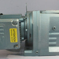 Sew Eurodrive R57DT71D4 Gearmotor DFT71D4 128.77:1 Ratio 1/2HP 1-3/8" Shaft Dia