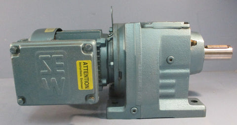 Sew Eurodrive R57DT71D4 Gearmotor DFT71D4 128.77:1 Ratio 1/2HP 1-3/8" Shaft Dia