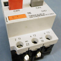 Siemens 3VE10152JU00 Motor Starter Protector G/8708A76