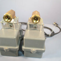 Brass Ball Valve with Actuator, 400 LB; AUTO BLOWDOWN (LOT OF 2) 3/4 IN FNPT